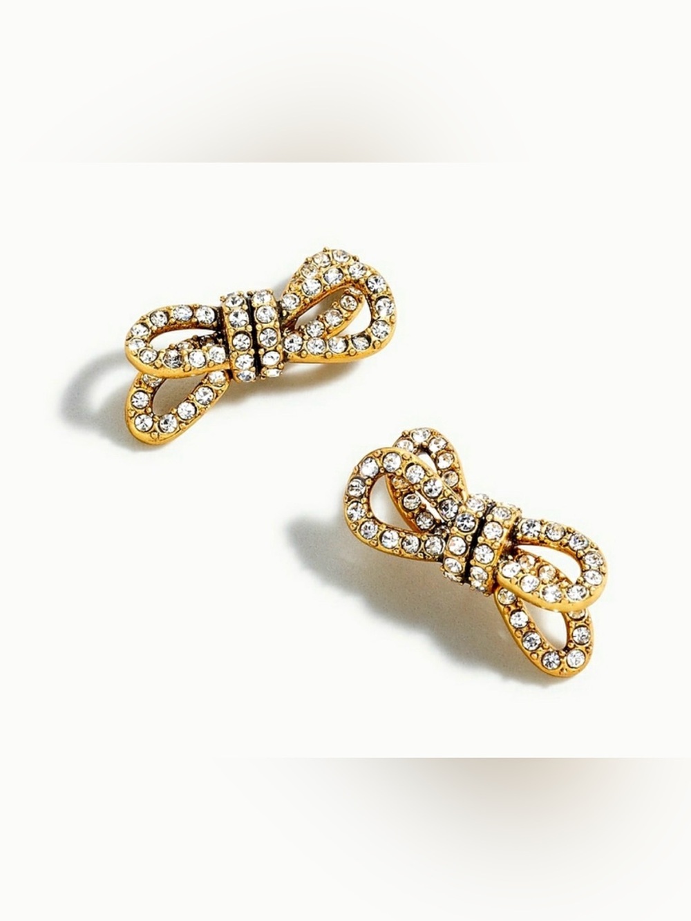 NWOT! J. Crew Sparkle Double Knot/Bow Earrings - AS478
